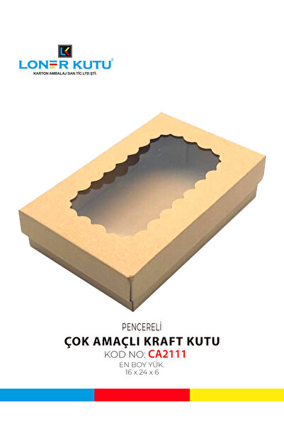 Loner Kutu 24x16x6 Kraft Çok Amaçlı Kutu Karton Kutu Hediyelik Kutu Kargo Kut...