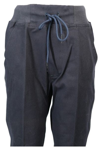 VALDO SPOR GİYİM Unisex Navy Blue Elastic Waist (RIBBED) Children's Trousers (SCHOOL PANTS)