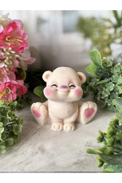 Şirin Cheeked Teddy Bear Handmade Scented Soap Handmade Teddy Bear