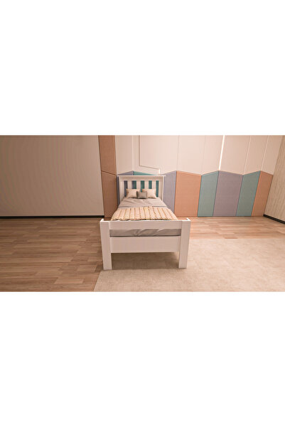 Ninnimo 4 Parçalı Beyaz Mdf Yaşam Genç Odası Takımı (karyola 90x190, Gardırop, Kitaplık Ve Çalışma Masası)