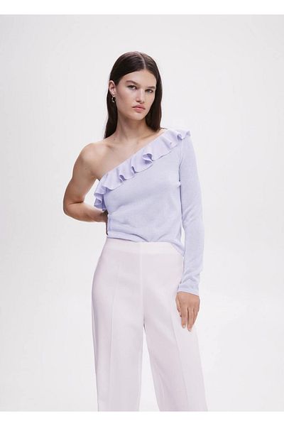 MANGO Woman Pulover asimetric volant