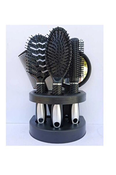 aks kozmetik Tarak Seti 5'li Siyah Renkli