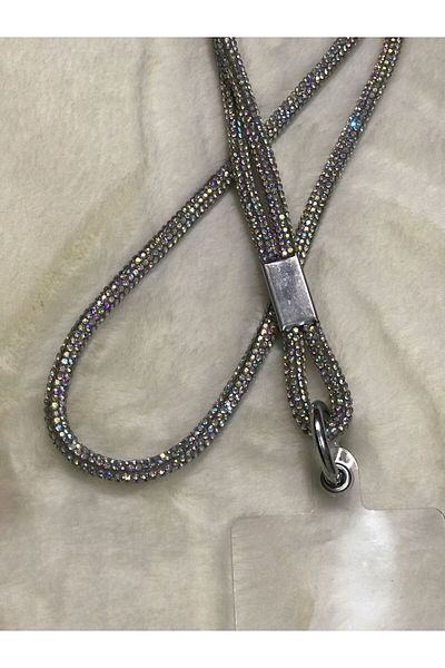 MesAccessoryy Gray Stone Phone Strap Neck Rope