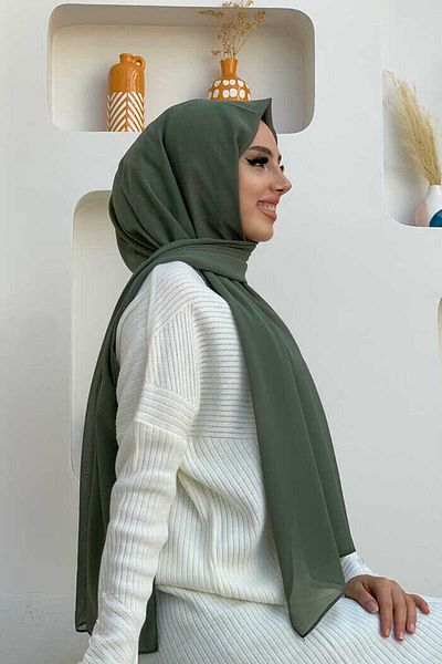 Bym Fashion Μέντα σάλι σιφόν 2019