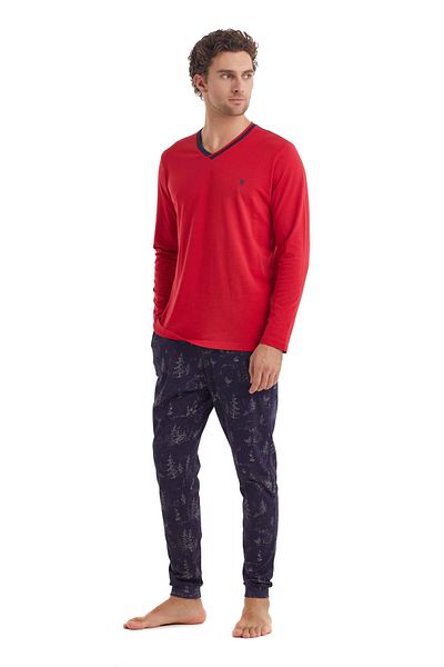 Blackspade Men's Long Sleeve Pajama Set 40107