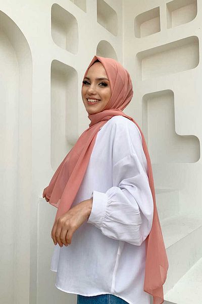 Bym Fashion 2019 Chiffon Shawl Light Powder