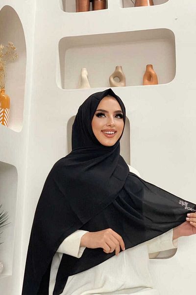 Bym Fashion 2025 شال نسائي أسود