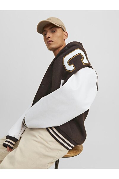 Jack & Jones Бомбер яке с бродирани букви - колеж