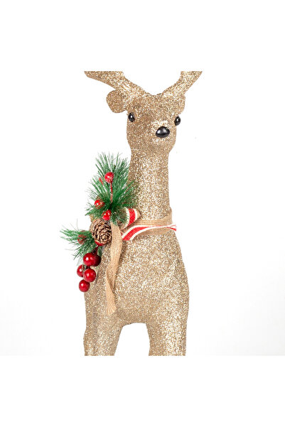 Herdekora Φιγούρα Τάρανδος Χρυσός - Χριστουγεννιάτικο Στολίδι, 45x33 εκ.
