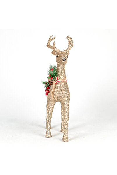 Herdekora Φιγούρα Τάρανδος Χρυσός - Χριστουγεννιάτικο Στολίδι, 45x33 εκ.