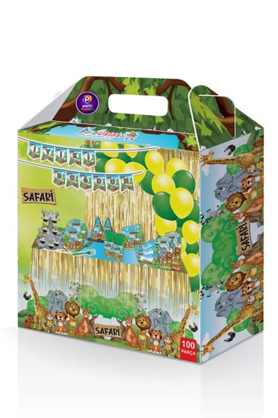 Generic Brand Kompletan set za rođendansku proslavu na temu safarija koji sad...