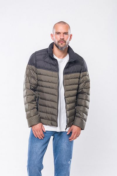 Kevin K237 Men's Khaki Slim Puffer Jacket