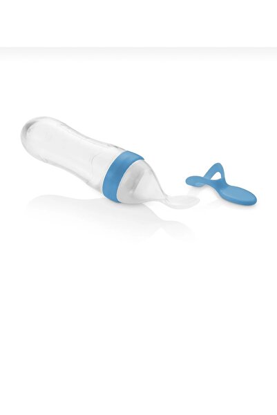 Babyjem Sıkmalı Kaşık Biberon MAVİ / YENİDOĞAN