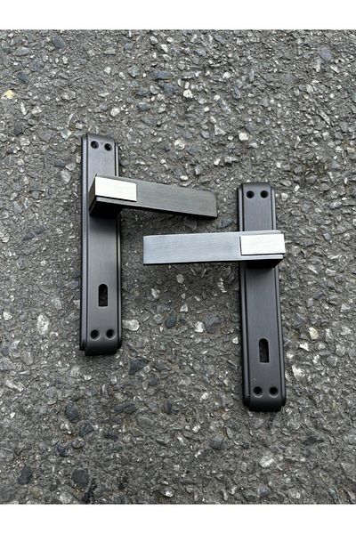 ARON SOFUOĞLU LUX ASUDE ANKA MIRRORED MATTE ANTHRACITE SATIN ( ROOM ) DOOR HANDLE ALUMINUM STEEL