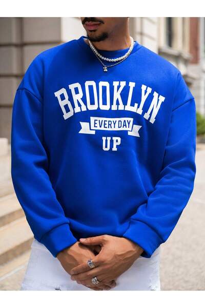 Adrift Seria Coko Manfinity Sporsity Letter Graphic Drop Shoulder Swea tricou