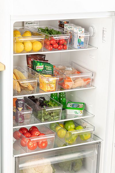 Meleni Home Refrigerator Organizer - Transparent Inside Refrigerator Organizer 10 X 32.5 X 20 Cm