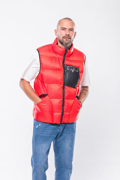 Kevin سترة منتفخة للرجال K209 برتقالي