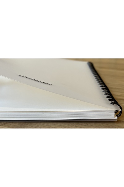 Fark Tanıtım Copertă transparentă A5, rezistentă la rupere, impermeabilă, spirală, 60 de coli, caiet necăptusit