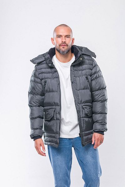 Kevin Men's Anthracite Puffer Coat