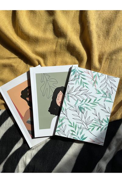LaTua Design Latua Blossom Series 3-Piece Notebook Set