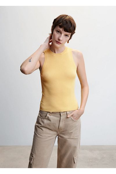 MANGO Woman Πλεκτό με τιράντες