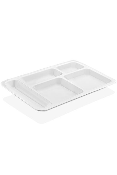 İMSAŞ MELAMİN 5 Bölmeli Kırılmaz Tabldot Tabak 6 Adet