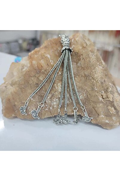 THAD Tesbih Yapım Hobi Set Malzemesi Tuğra Desenli 6 Dallı Püskül