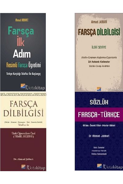 Kronik Kitap Persian First Step-Persian Grammar-Advanced-Persian Grammar-Persian -Turkish Dictionary-Ahmad Jabbari