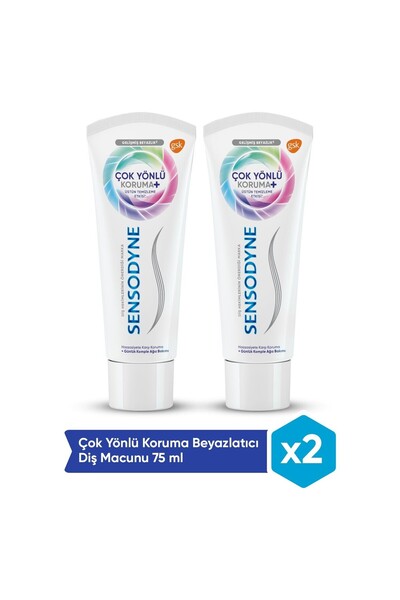 Sensodyne çok yönlü koruma 75ml (2.si Bedava)