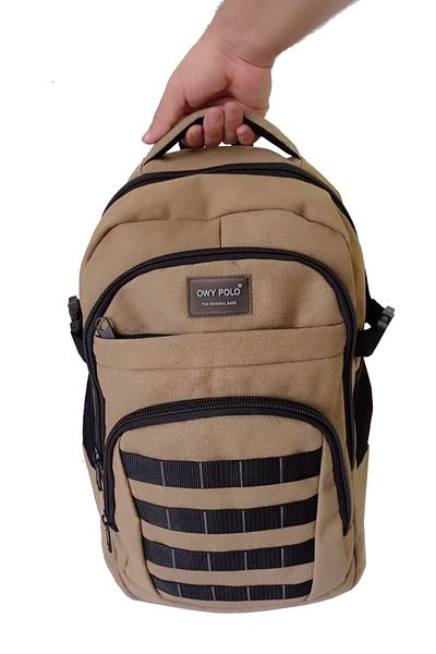 OWYON School Bag Canvas Backpack Sports Bag High School Bag Junior High School Bag