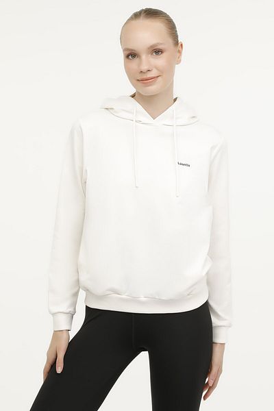 Kinetix W-SN83 BASIC HOODIE 2PR Ekru Kadın Sweatshirt