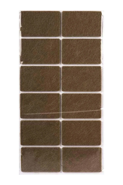 Adhesive Chair, Table, Armpit Parquet Protection Felt 3.5 Cm X 5.5 Cm 12 Pieces Rectangular Felt