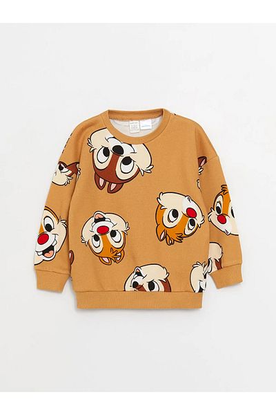 LC Waikiki LCW baby Crew Neck Chip'n Dale Printed Baby Boy Sweatshirt and Sweatpants
