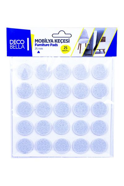 Decobella 26 Mm Round Felt Noise Insulation Anti-Scratch Table Chair Seat Leg Felt