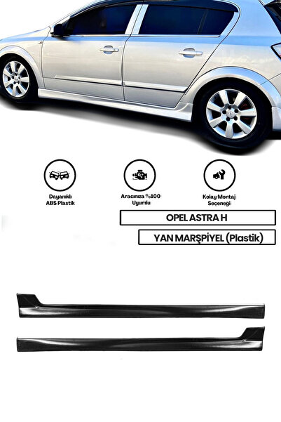 GÜNEŞLİ GARAJ Opel Astra H Yan Marşpiyel (ÇİFT) (PLASTİK)