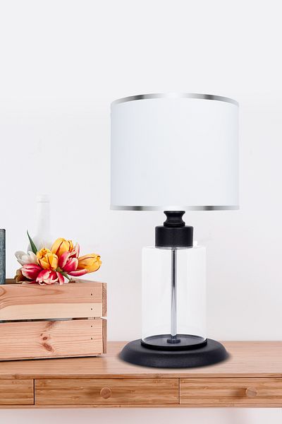 MINIMAL ETICARET VE BILGI TEKNOLOJILERI Black Contrast Glass Lampshade