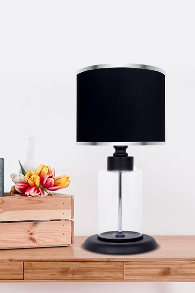 MINIMAL ETICARET VE BILGI TEKNOLOJILERI Harmony Black Contrast Mini Glass Lampshade