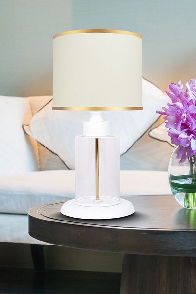 MINIMAL ETICARET VE BILGI TEKNOLOJILERI Harmony White Contrast Mini Glass Lampshade