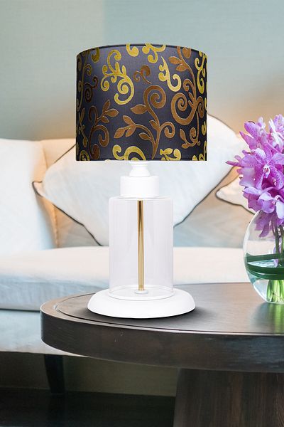 MINIMAL ETICARET VE BILGI TEKNOLOJILERI Harmony White Contrast Mini Glass Lampshade