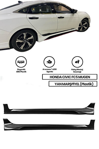 Genel Markalar Honda Civic Fc5 2016-2021 Boyasız Plastik Sağ-Sol Takım Mugen ...