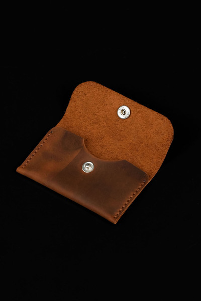 Lost Slope Deri Kartlık - Gerçek Deri & El Yapımı - Minimalist Tasarım