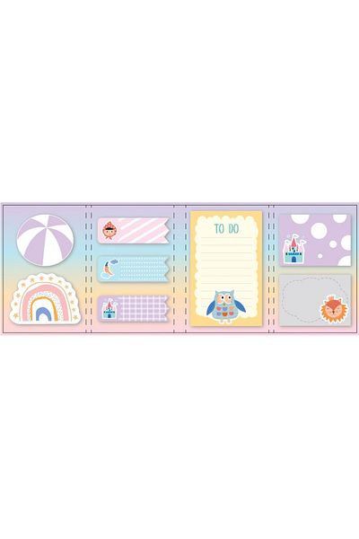 KRAF Cute Owl Adhesive Note Paper Set 160 Sheets