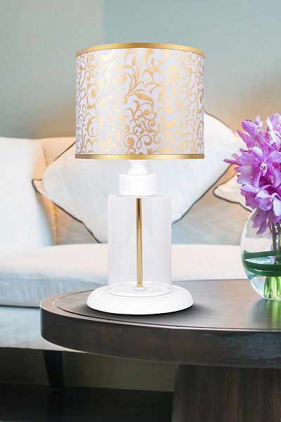 MINIMAL ETICARET VE BILGI TEKNOLOJILERI Harmony White Contrast Mini Glass Lampshade