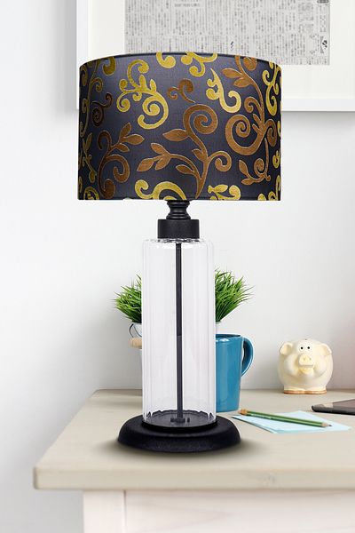 MINIMAL ETICARET VE BILGI TEKNOLOJILERI Foton Black Gold Contrast Glass Lampshade