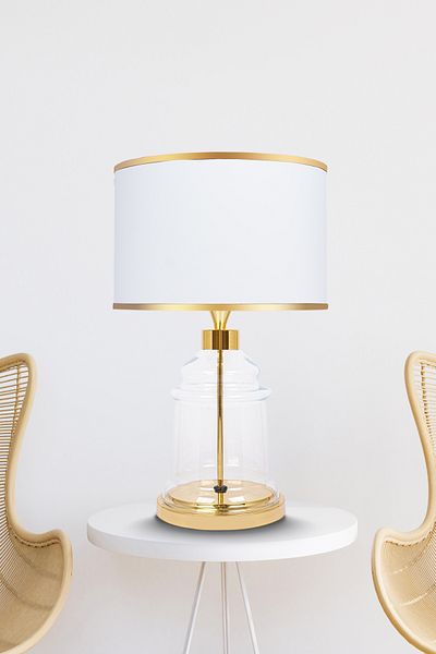 MINIMAL ETICARET VE BILGI TEKNOLOJILERI Royce Gold Glass Lampshade