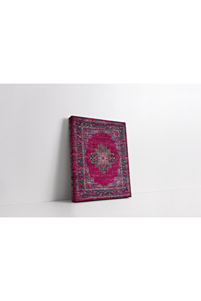 RUGSMODERN Kanvas Tablo Fuşya Pembe Etnik Ve Vintage Tema 1388