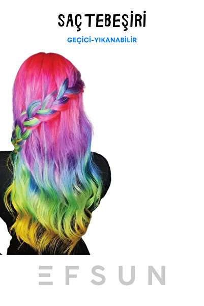 Efsun Geçici Saç Tebeşiri Yıkanabilir