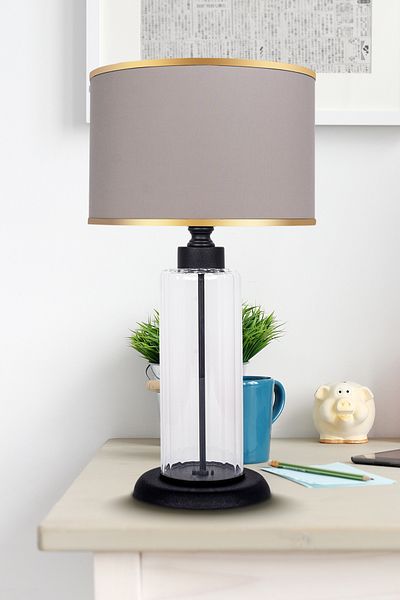 MINIMAL ETICARET VE BILGI TEKNOLOJILERI Foton Black Gold Contrast Glass Lampshade