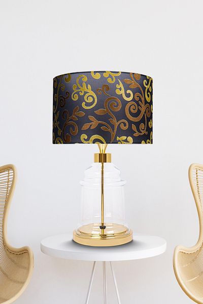 MINIMAL ETICARET VE BILGI TEKNOLOJILERI Royce Silver Glass Lampshade