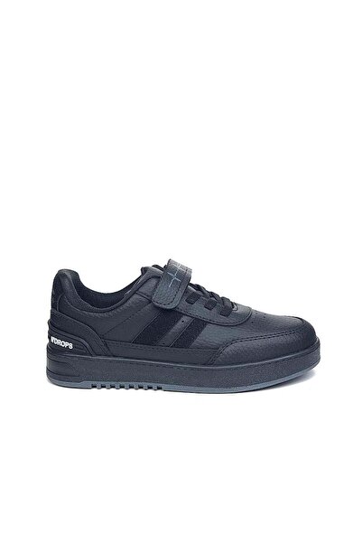 N'drops Pantofi sport sezonieri, ortopedici, cu velcro, negru-afumat pentru c...